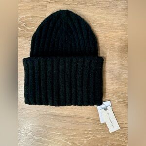 Anthropologie Black Beanie - one size fits most